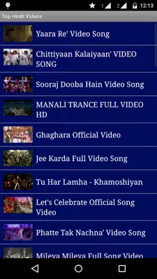 Top Hindi Videos android App screenshot 1