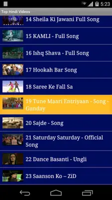 Top Hindi Videos android App screenshot 2