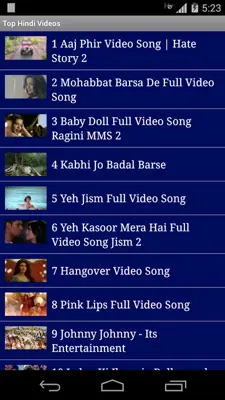 Top Hindi Videos android App screenshot 3